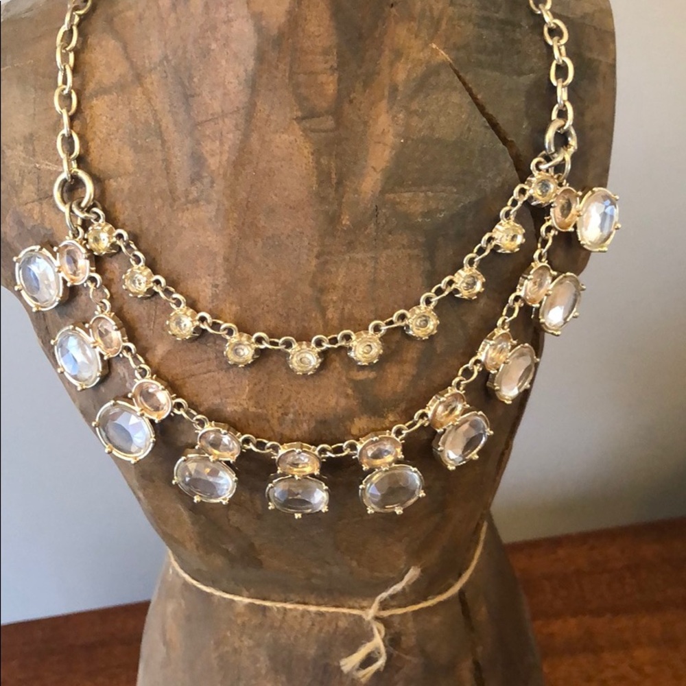 Gold costume necklace